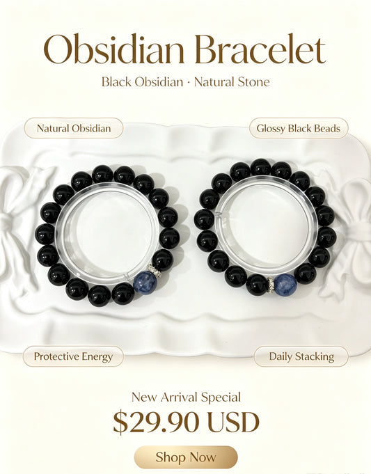 Obsidian Bracelet 黑曜石手串