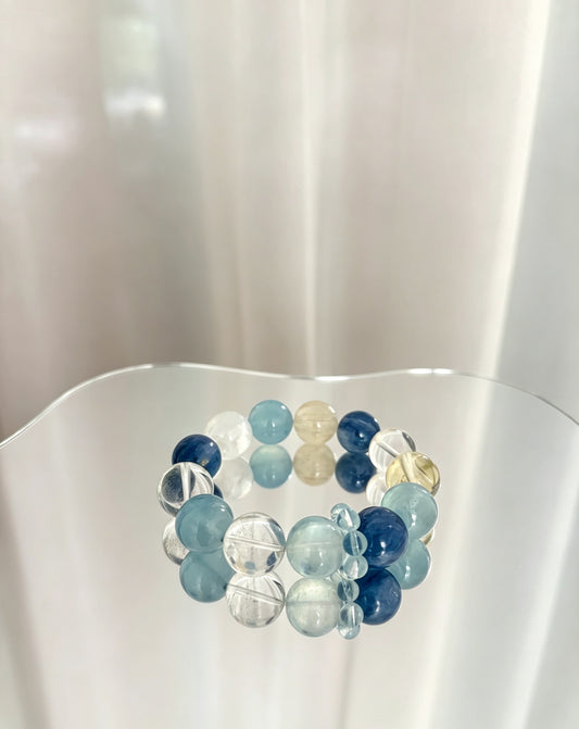 Natural Mixed Gemstone Bracelet 天然多宝水晶手串
