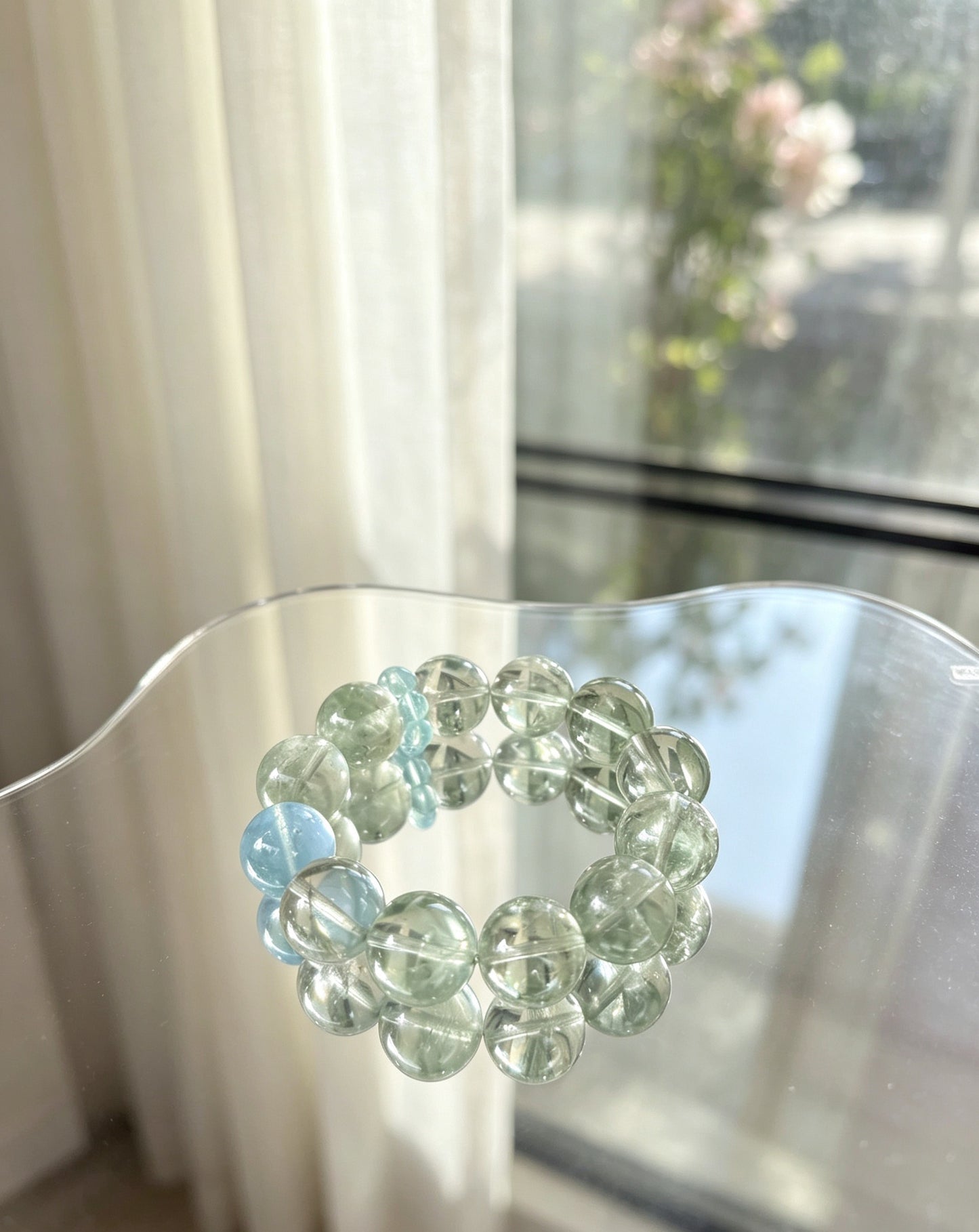 Natural Green Quartz Bracelet