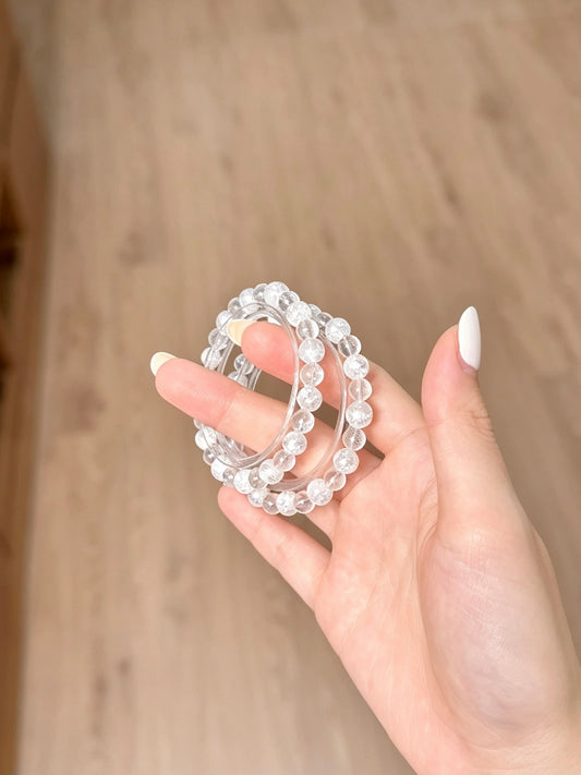 Natural Clear Quartz Bracelet|天然白水晶手串