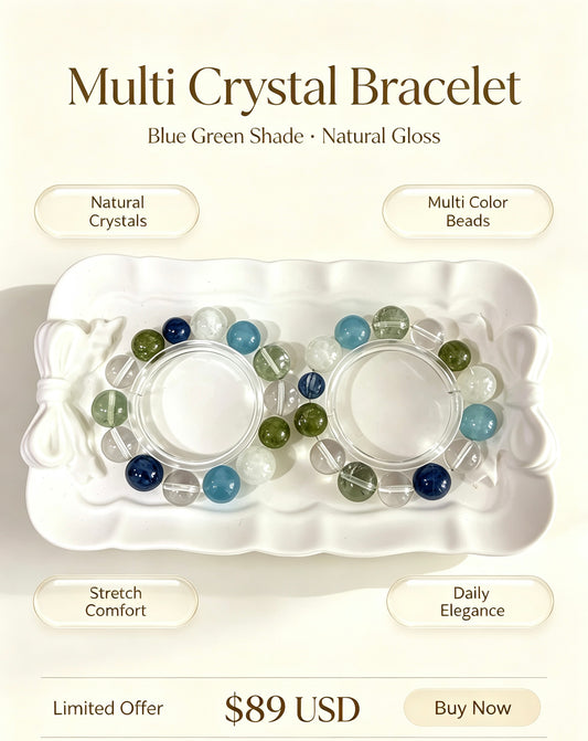 天然多宝水晶手串Natural Mixed Crystal Bracelet