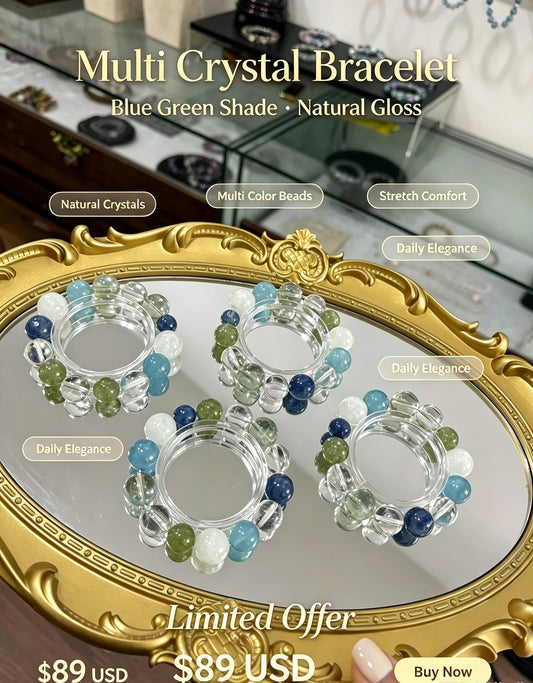 天然多宝水晶手串Natural Mixed Crystal Bracelet