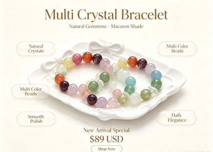 天然多宝水晶手串Natural Mixed Crystal Bracelet