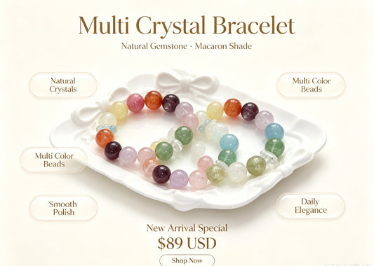 天然多宝水晶手串Natural Mixed Crystal Bracelet