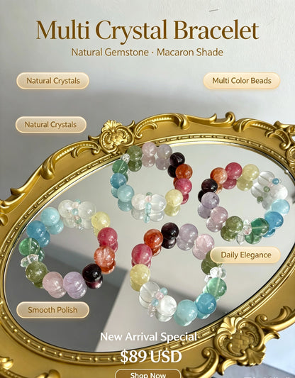 天然多宝水晶手串Natural Mixed Crystal Bracelet