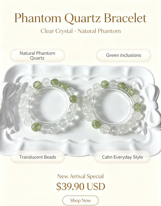 Phantom Quartz Bracelet 白幽灵手串