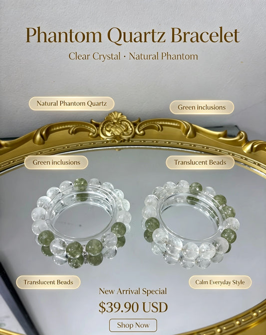 Phantom Quartz Bracelet 白幽灵手串