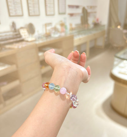 Natural Mixed Crystal Bracelet 天然多宝水晶手串