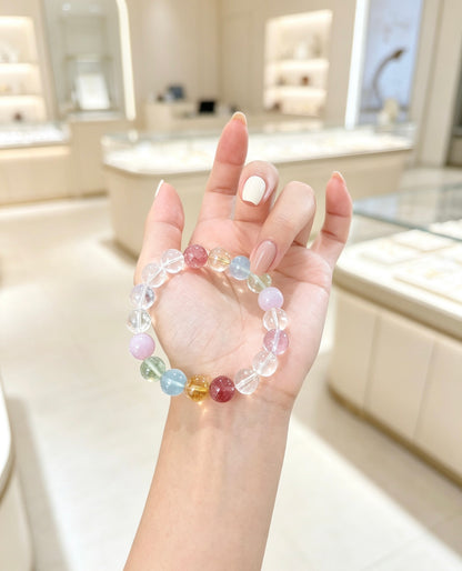 Natural Mixed Crystal Bracelet 天然多宝水晶手串