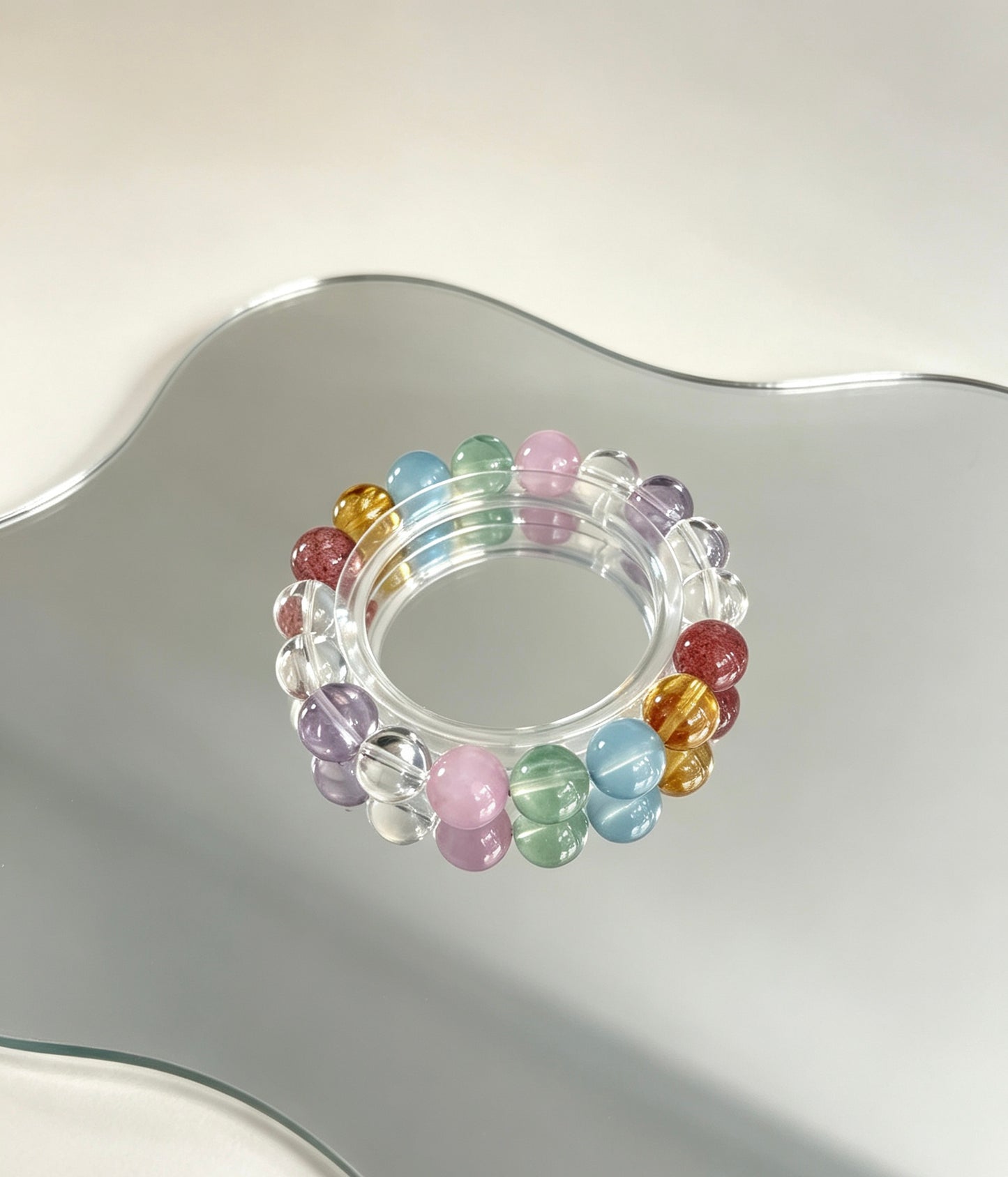 Natural Mixed Crystal Bracelet 天然多宝水晶手串