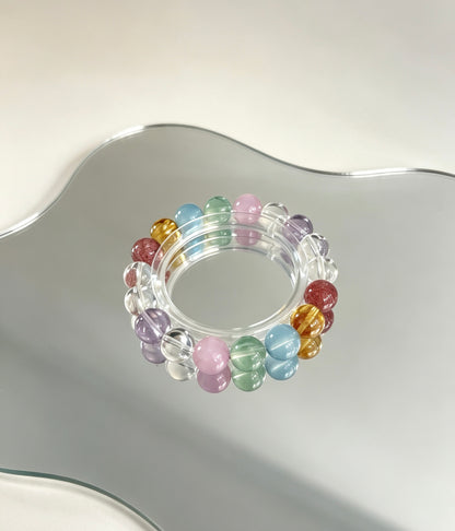 Natural Mixed Crystal Bracelet 天然多宝水晶手串