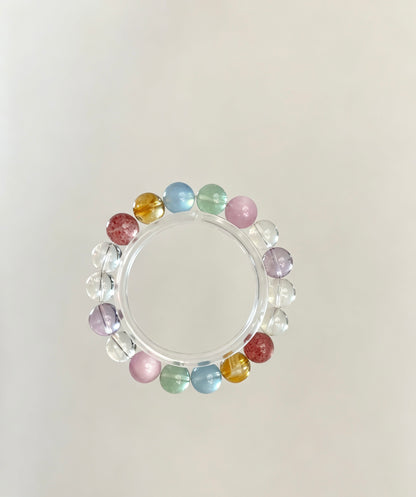 Natural Mixed Crystal Bracelet 天然多宝水晶手串