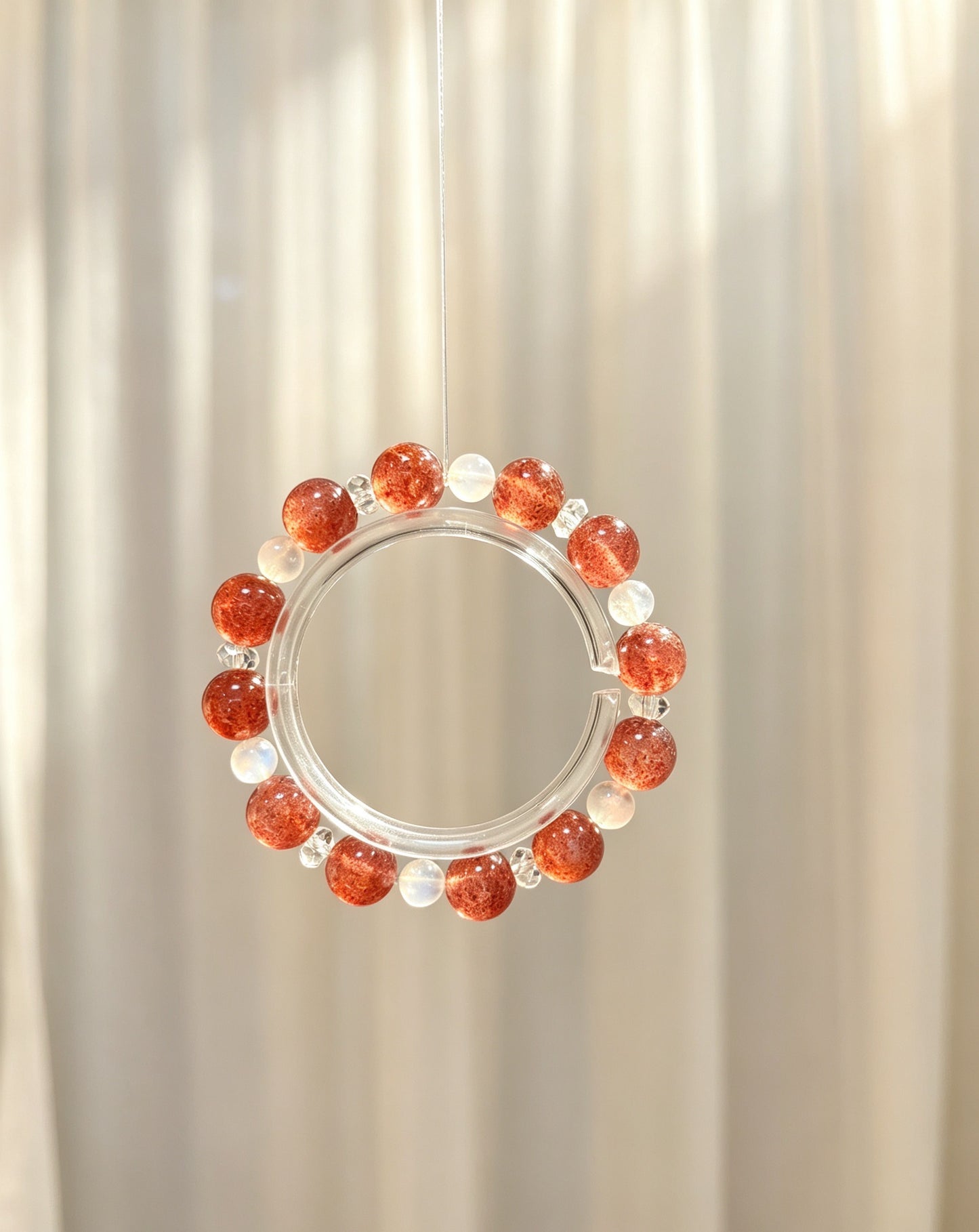 Natural Strawberry Quartz Bracelet 天然草莓晶手串