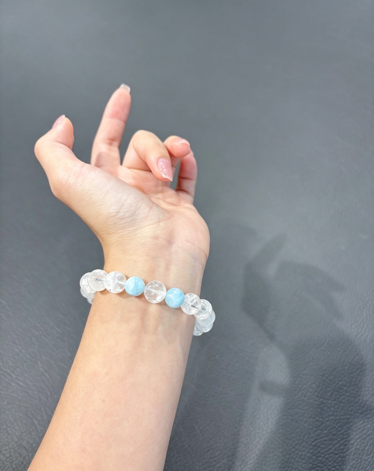 Natural White Snowflake Phantom Quartz