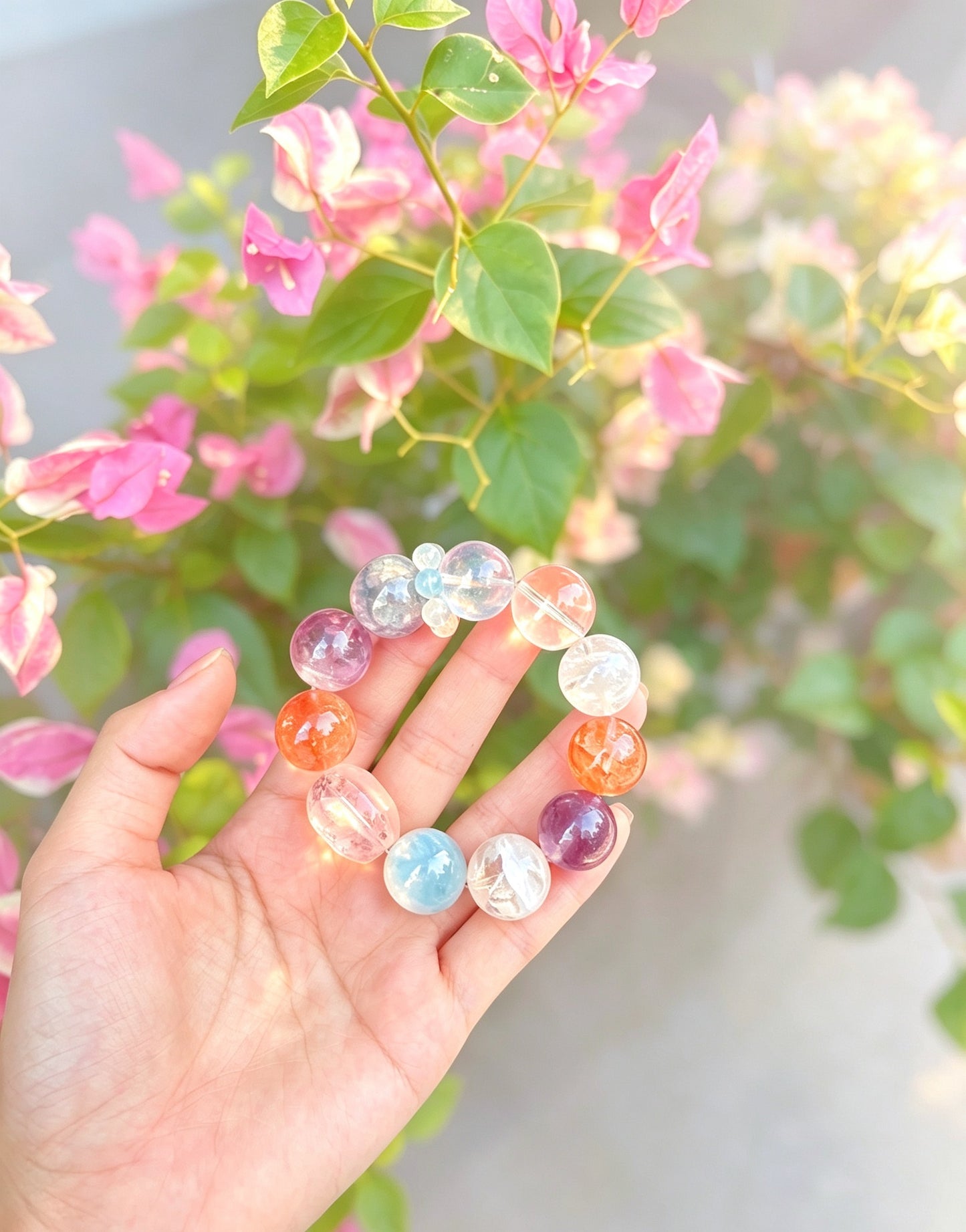 Bracelet en pierres naturelles mélangées