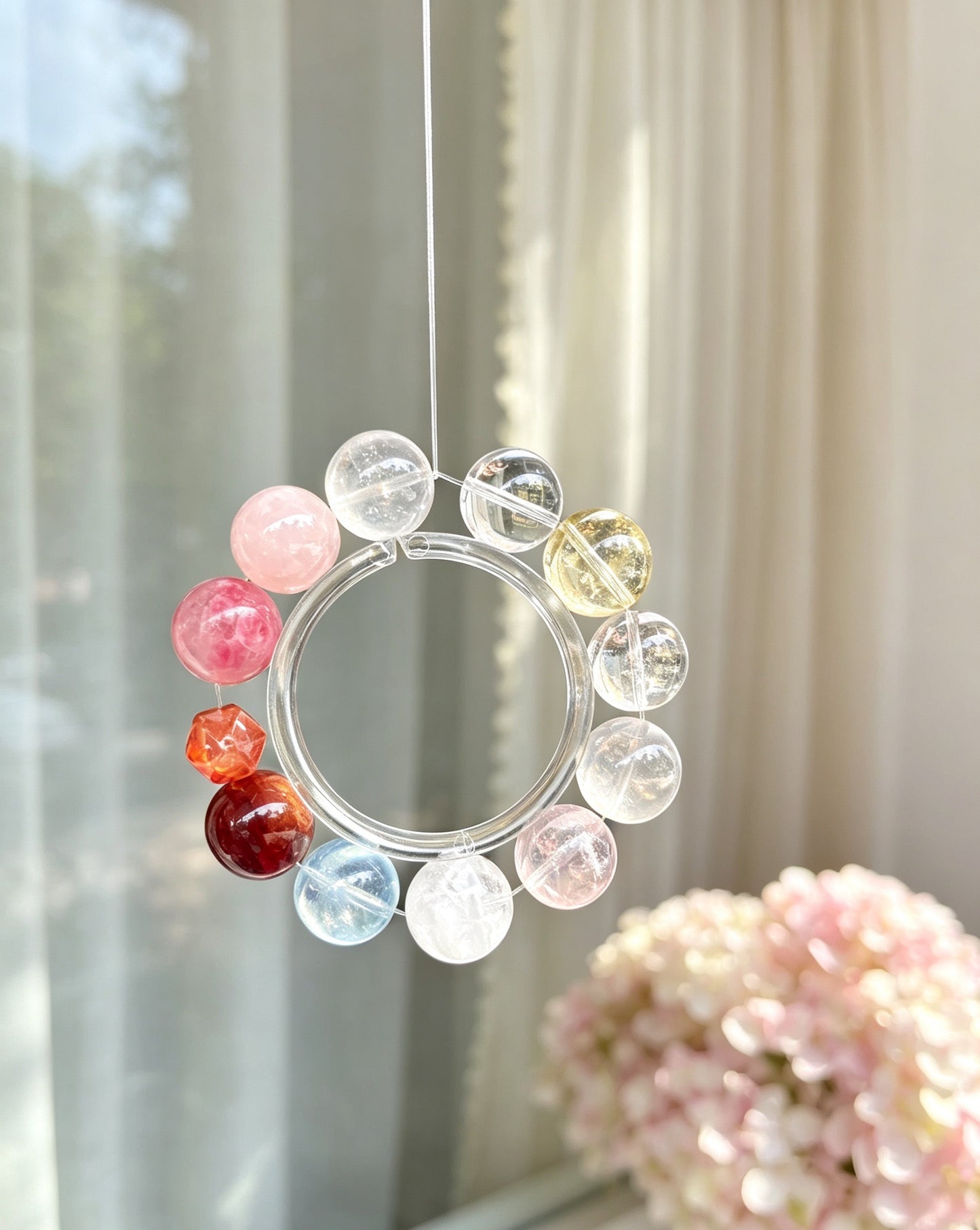 Bracelet en pierres gemmes naturelles mélangées