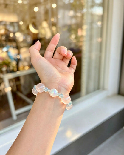 Natural Rose Quartz Bracelet 天然粉水晶手串