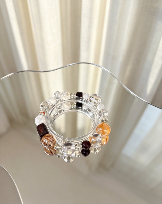 Natural Mixed Gemstone Bracelet 天然多宝水晶手串