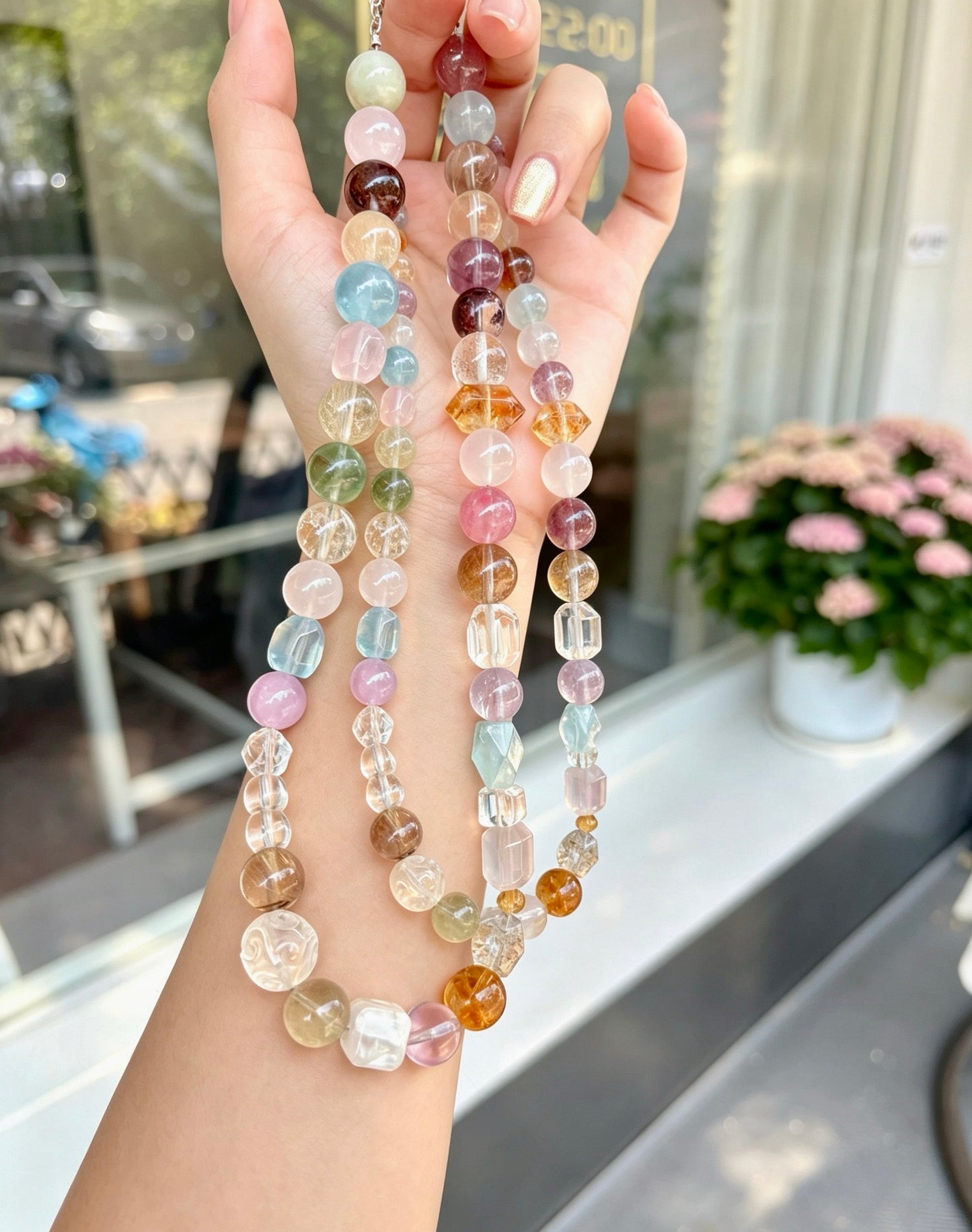 Natural Mixed Gemstone Bracelet 天然多宝水晶手串