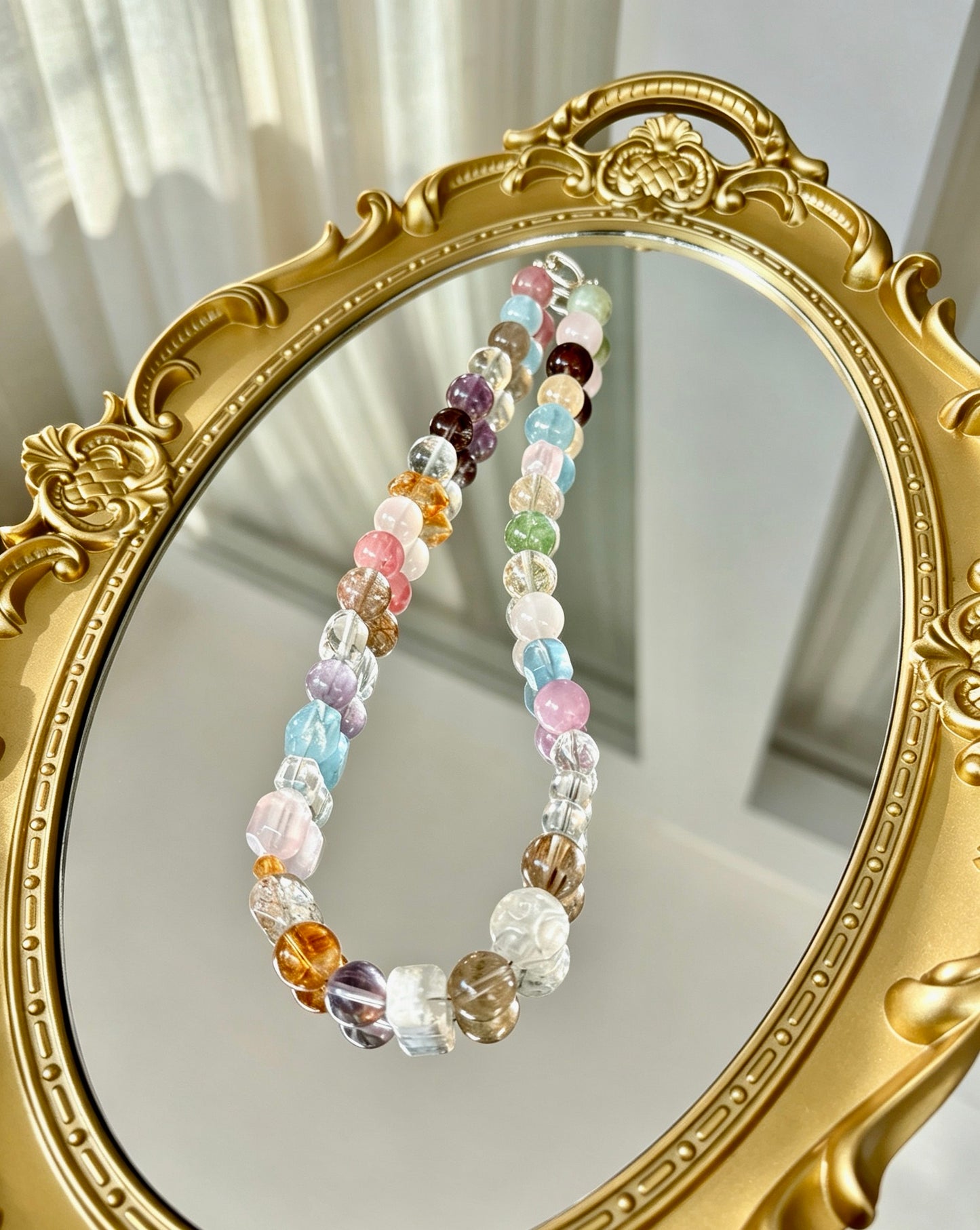 Natural Mixed Gemstone Bracelet 天然多宝水晶手串