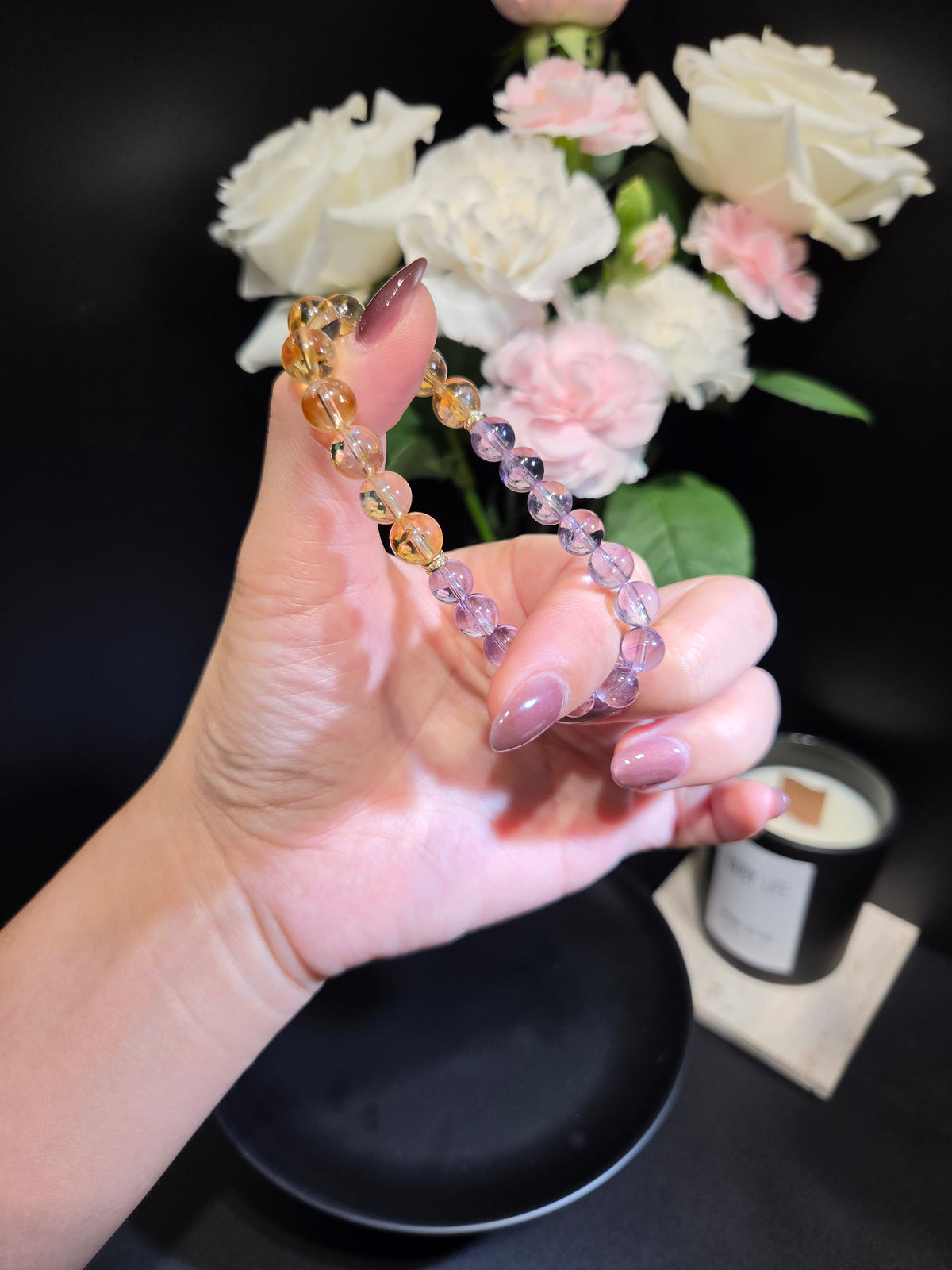 Harmonic Amethyst & Citrine Bracelet