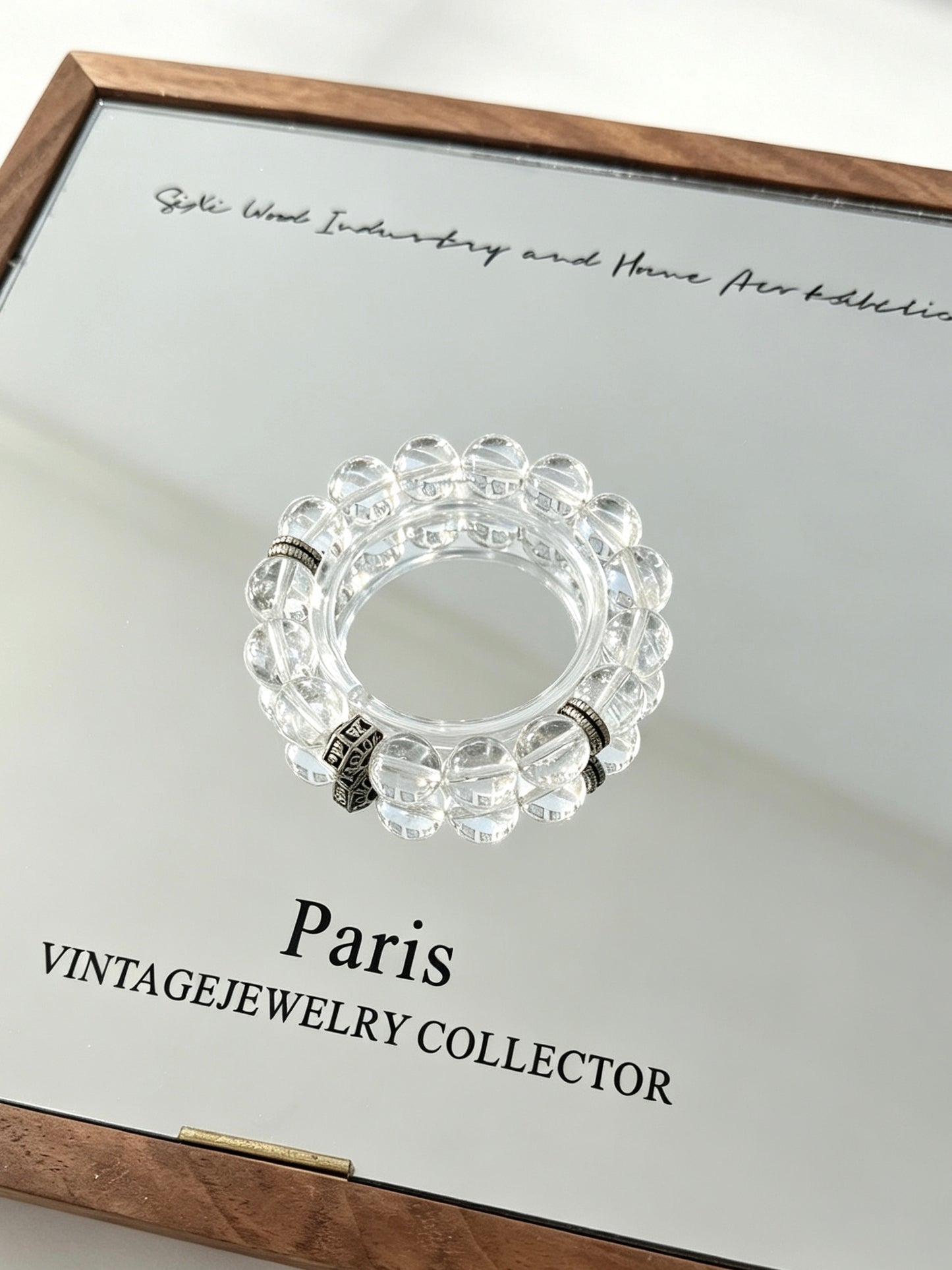 Natural Clear Quartz Bracelet 天然爆花白水晶手串