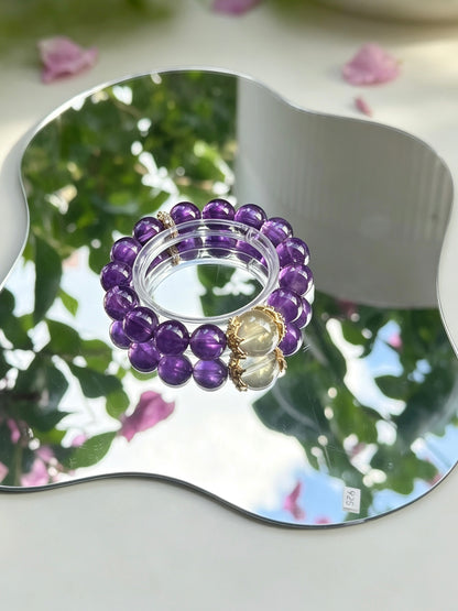 Natural Amethyst & Citrine Bracelet