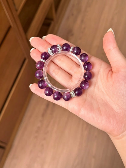Bracelet en améthyste naturelle