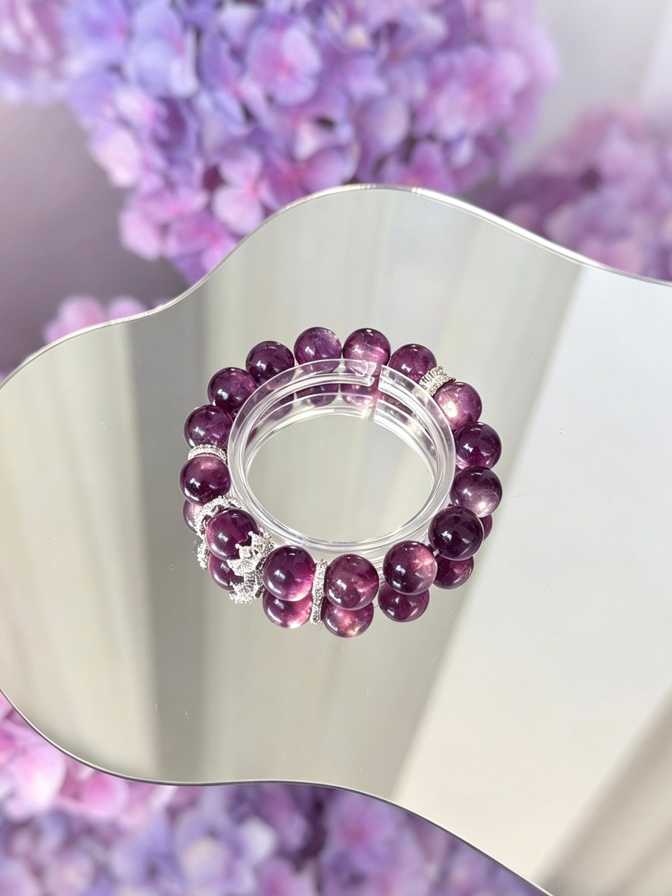 Bracelet en améthyste naturelle
