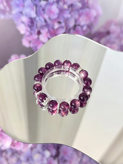 Bracelet en améthyste naturelle