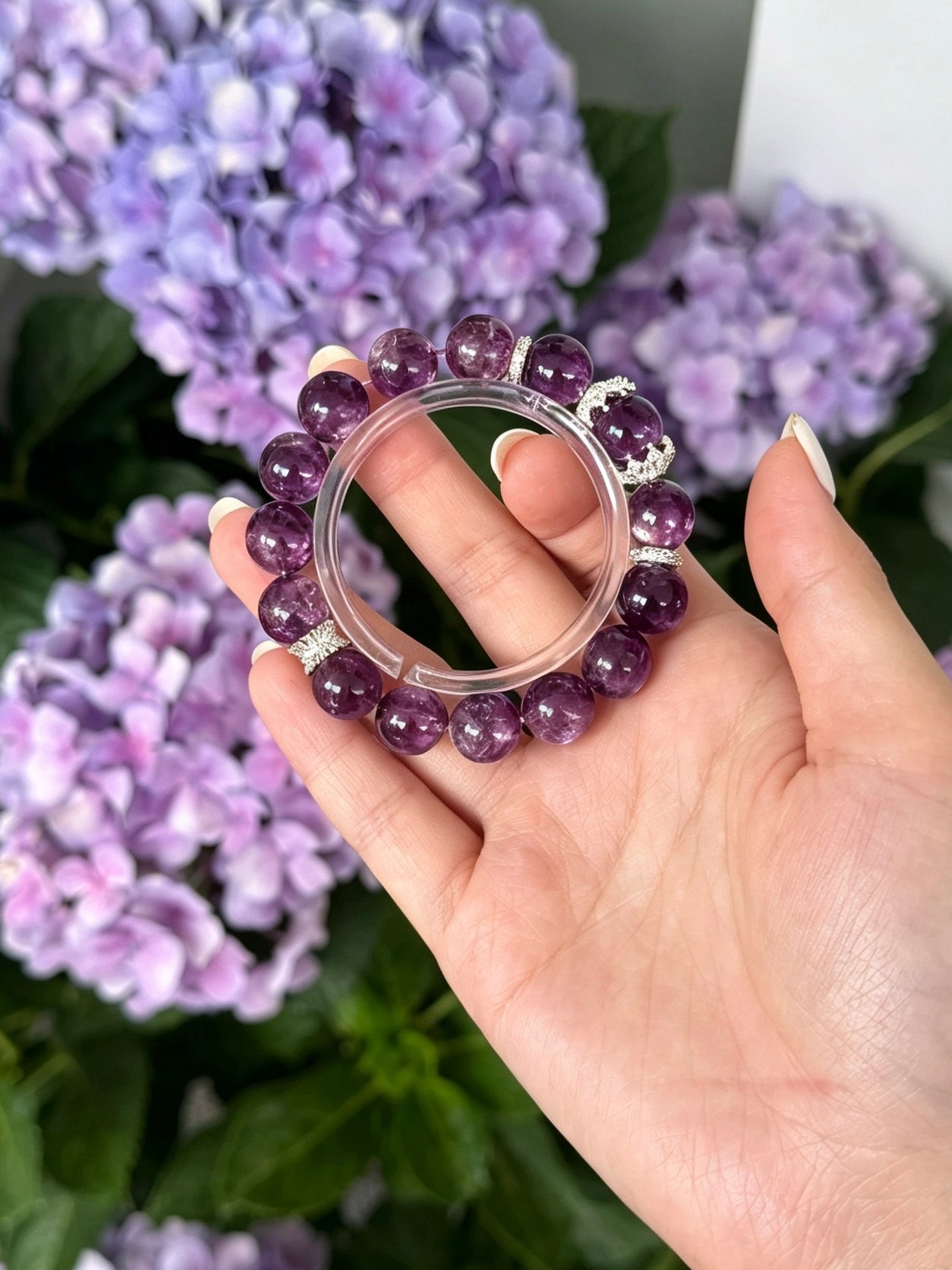 Bracelet en améthyste naturelle