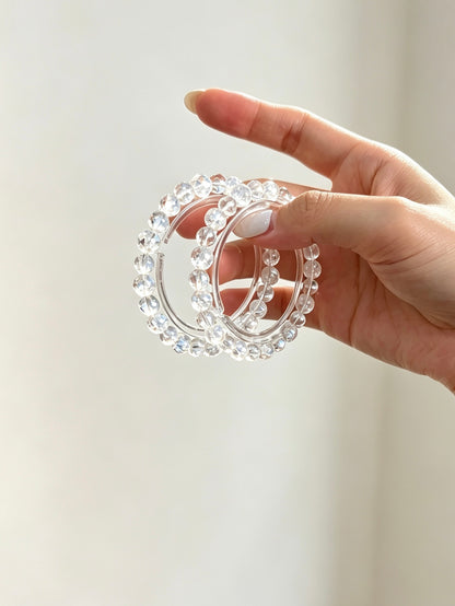 Bracelet en quartz clair naturel