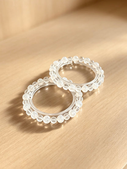 Bracelet en quartz clair naturel