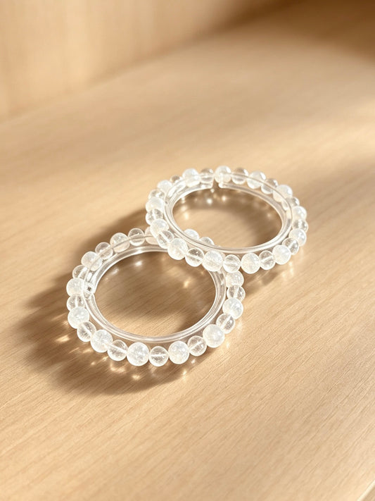 Natural Clear Quartz Bracelet｜天然白水晶手串