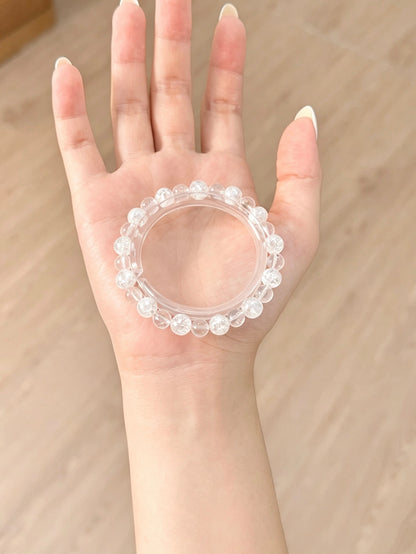 Bracelet en quartz clair naturel