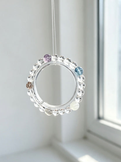 Natural Clear Quartz Multistone Bracelet 天然白水晶多宝手串