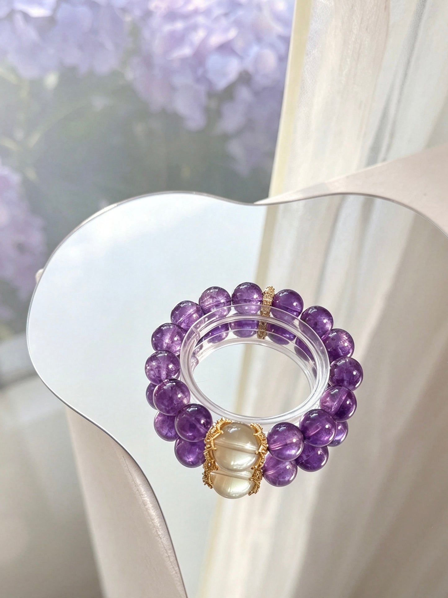 Natural Amethyst & Citrine Bracelet